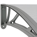 vidaXL szürke polikarbonát ajtóelőtető 300 x 75 cm