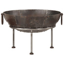 vidaXL vas tűzrakó hely 55x55x38 cm