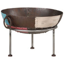 vidaXL vas tűzrakó hely 55x55x38 cm