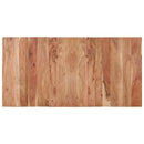 vidaXL fekete tömör akácfa étkezőasztal 140 x 70 x 76 cm