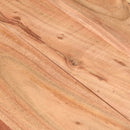 vidaXL fekete tömör akácfa étkezőasztal 140 x 70 x 76 cm