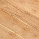 vidaXL fekete tömör akácfa étkezőasztal 180 x 90 x 77 cm