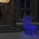 vidaXL 3 db akril karácsonyi rénszarvas dekoráció 60 x 16 x 100 cm