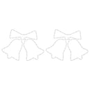 vidaXL 2 db karácsonyi harangok gyertya 72 LED-del 50x56 cm