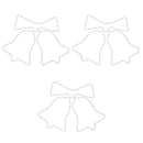 vidaXL 3 db karácsonyi harangok 72 LED-del 50x56 cm