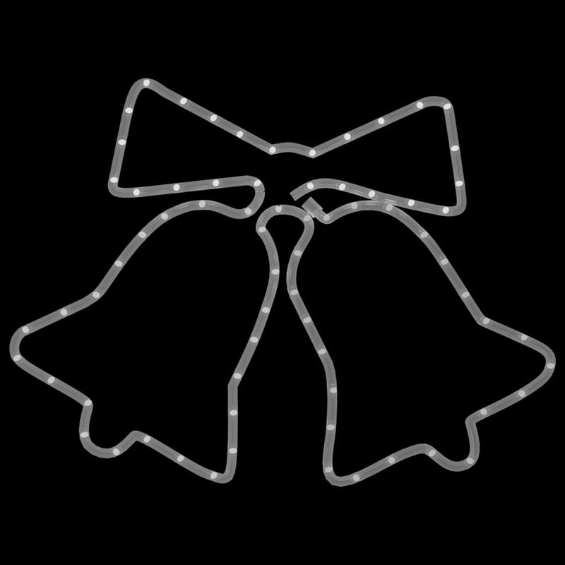 vidaXL 3 db karácsonyi harangok 72 LED-del 50x56 cm