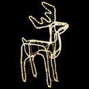 vidaXL 2 db meleg fehér karácsonyi rénszarvas forma 76 x 42 x 87 cm