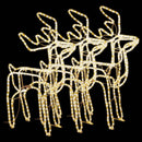 vidaXL 3 db meleg fehér karácsonyi rénszarvas forma 76 x 42 x 87 cm