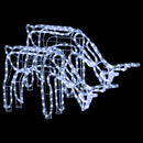 vidaXL 2 db hideg fehér karácsonyi rénszarvas forma 73 x 31 x 45 cm