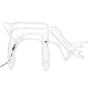 vidaXL 3 db hideg fehér karácsonyi rénszarvas forma 73 x 31 x 45 cm