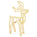 vidaXL 3 részes meleg fehér fényű karácsonyi rénszarvasfigura