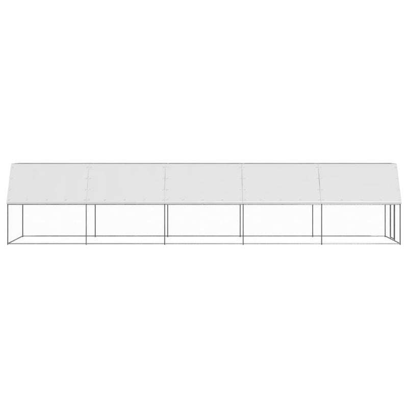 vidaXL kültéri horganyzott acél tyúkól 2x10x2 m