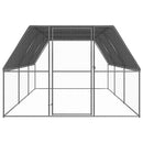 vidaXL kültéri horganyzott acél tyúkól 3x6x2 m