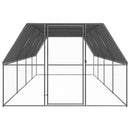 vidaXL kültéri horganyzott acél tyúkól 3x8x2 m