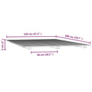 vidaXL fehér tömör fenyőfa ágykeret 120 x 200 cm
