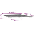 vidaXL fehér tömör fenyőfa ágykeret 150 x 200 cm