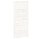 vidaXL fehér tömör fenyőfa istálló stílusú ajtó 90x1,8x204,5 cm