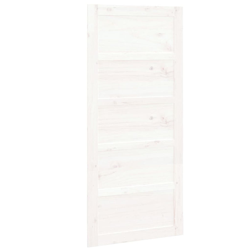 vidaXL fehér tömör fenyőfa istálló stílusú ajtó 90x1,8x204,5 cm