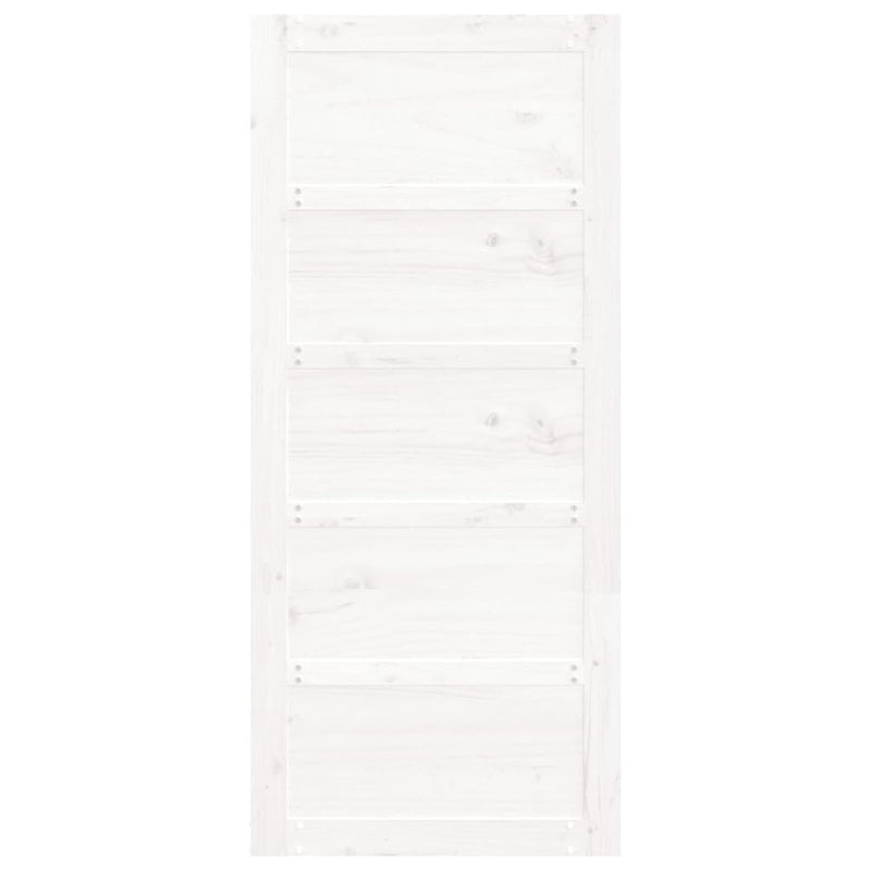 vidaXL fehér tömör fenyőfa istálló stílusú ajtó 90x1,8x204,5 cm
