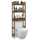 vidaXL mézbarna tömör fenyőfa fürdőszoba állvány 63x26x171 cm