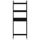 vidaXL fekete tömör fenyőfa fürdőszoba állvány 63x26x171 cm