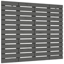 vidaXL szürke tömör fenyőfa fali fejtámla 106 x 3 x 91,5 cm