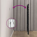 vidaXL fekete tömör fenyőfa fali fejtámla 106 x 3 x 91,5 cm