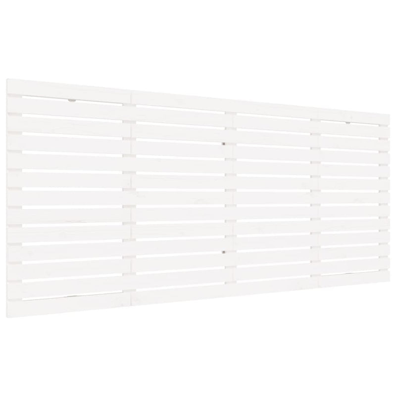 vidaXL fehér tömör fenyőfa fali fejtámla 206 x 3 x 91,5 cm