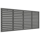 vidaXL szürke tömör fenyőfa fali fejtámla 206 x 3 x 91,5 cm