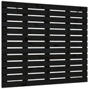 vidaXL fekete tömör fenyőfa fali fejtámla 96 x 3 x 91,5 cm