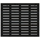 vidaXL fekete tömör fenyőfa fali fejtámla 96 x 3 x 91,5 cm