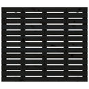 vidaXL fekete tömör fenyőfa fali fejtámla 126 x 3 x 91,5 cm