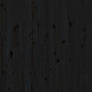 vidaXL fekete tömör fenyőfa fali fejtámla 126 x 3 x 91,5 cm