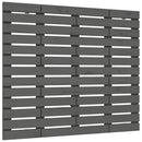 vidaXL szürke tömör fenyőfa fali fejtámla 146 x 3 x 91,5 cm
