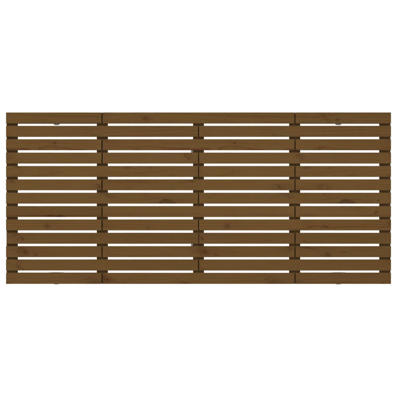 vidaXL mézbarna tömör fenyőfa fali fejtámla 156 x 3 x 91,5 cm