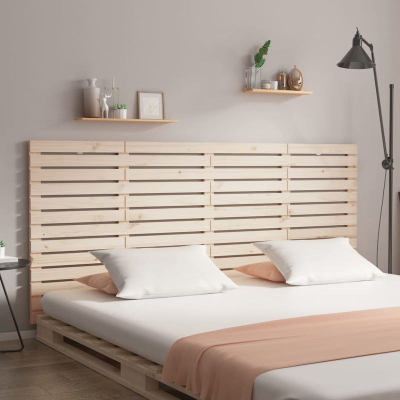 vidaXL tömör fenyőfa fali fejtámla 166 x 3 x 91,5 cm