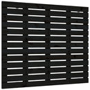 vidaXL fekete tömör fenyőfa fali fejtámla 141 x 3 x 91,5 cm