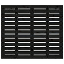 vidaXL fekete tömör fenyőfa fali fejtámla 141 x 3 x 91,5 cm