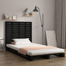 vidaXL fekete tömör fenyőfa fali fejtámla 141 x 3 x 91,5 cm