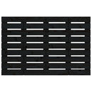 vidaXL fekete tömör fenyőfa fali fejtámla 106 x 3 x 63 cm