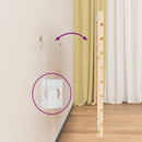 vidaXL tömör fenyőfa fali fejtámla 206 x 3 x 63 cm