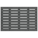 vidaXL szürke tömör fenyőfa fali fejtámla 96 x 3 x 63 cm