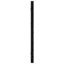 vidaXL fekete tömör fenyőfa fali fejtámla 126 x 3 x 63 cm