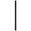 vidaXL fekete tömör fenyőfa fali fejtámla 146x3x63 cm