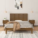 vidaXL mézbarna tömör fenyőfa fali fejtámla 156x3x63 cm