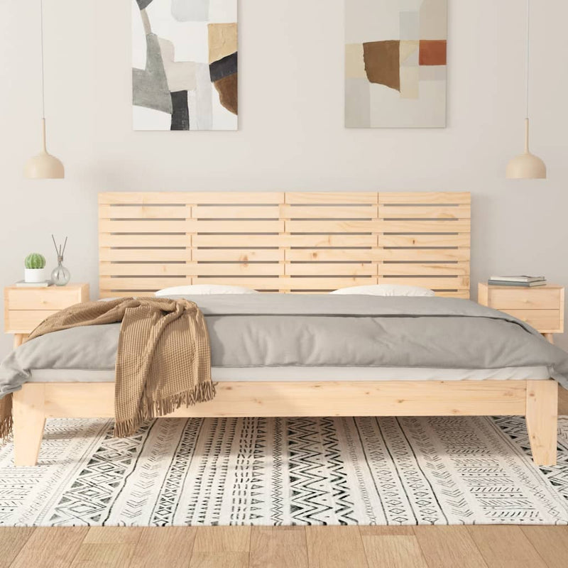 vidaXL tömör fenyőfa fali fejtámla 166x3x63 cm