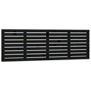 vidaXL fekete tömör fenyőfa fali fejtámla 166x3x63 cm