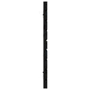 vidaXL fekete tömör fenyőfa fali fejtámla 166x3x63 cm