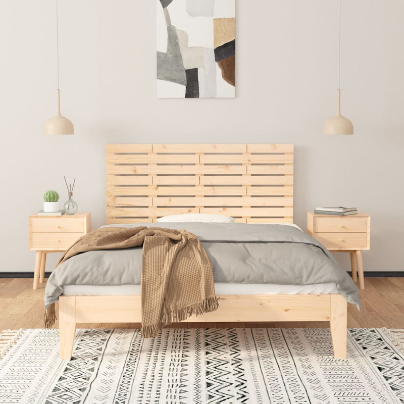 vidaXL tömör fenyőfa fali fejtámla 141x3x63 cm