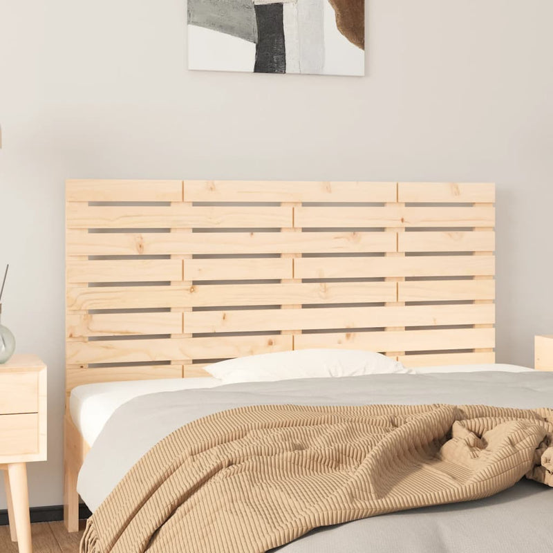 vidaXL tömör fenyőfa fali fejtámla 141x3x63 cm